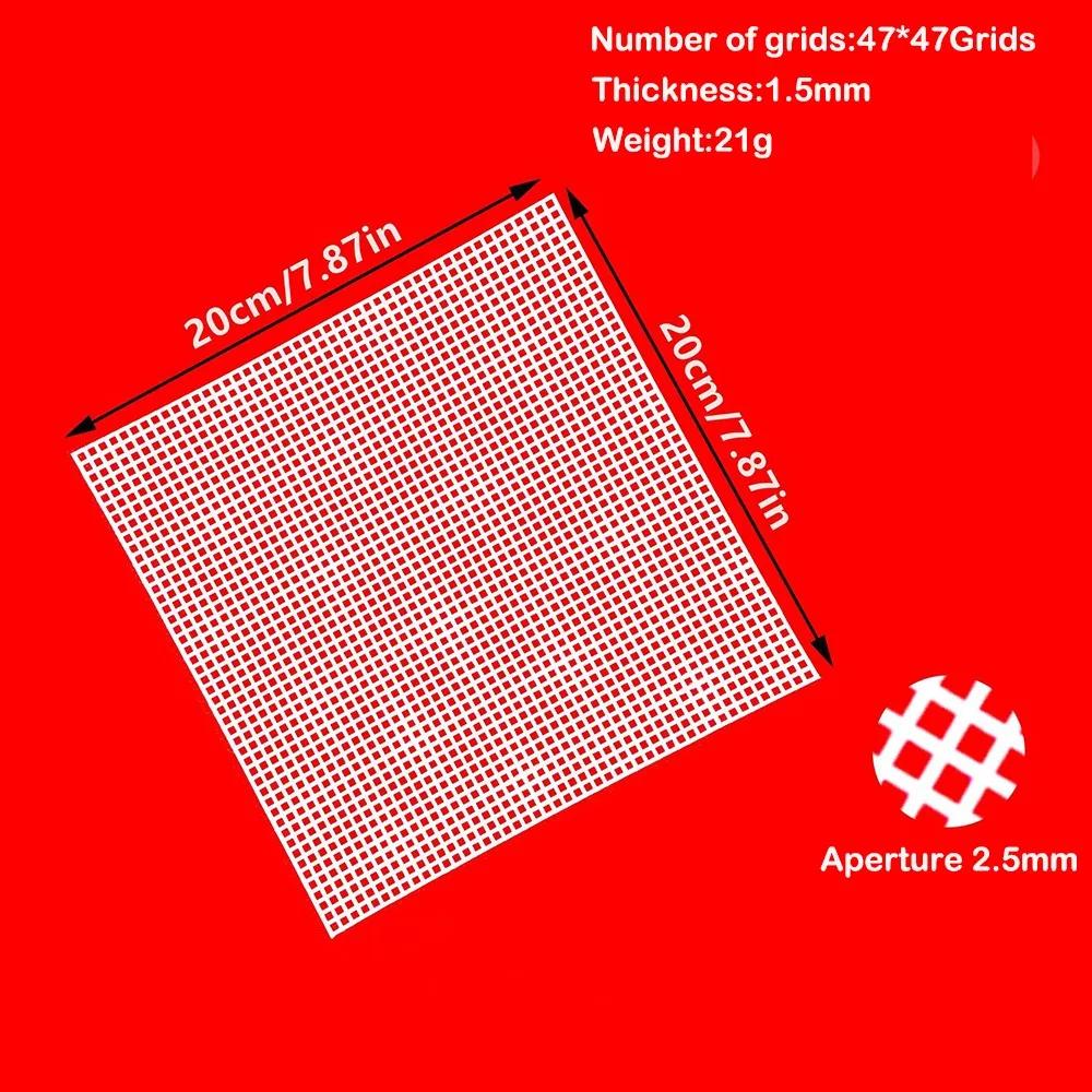 DIY Crafting Plastic Bag Mesh Grid Black White 33x50CM Mesh Cloth Durable Net Cover