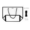 10pcs Ribbon Bow White Pardboard Paper Tote Gift Bags with Handles Shopping Party Wedding Party Birthday Retail Bags