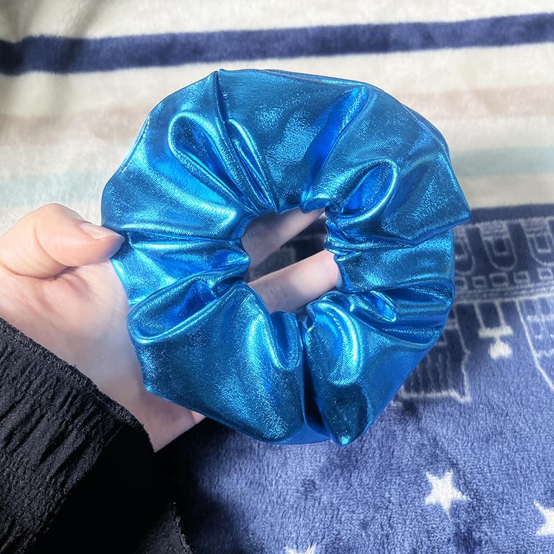 Scrunchie din piele de vară Coreea Scrunchie mare pentru păr femei Benzi elastice pentru păr Crăciun pentru cap Legături de frânghie de păr Suporturi pentru coadă de cal