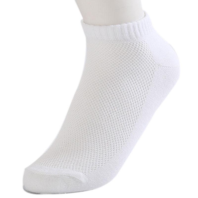 5 Pairs Sports Cotton Ankle Casual Socks Black White Gray For Men