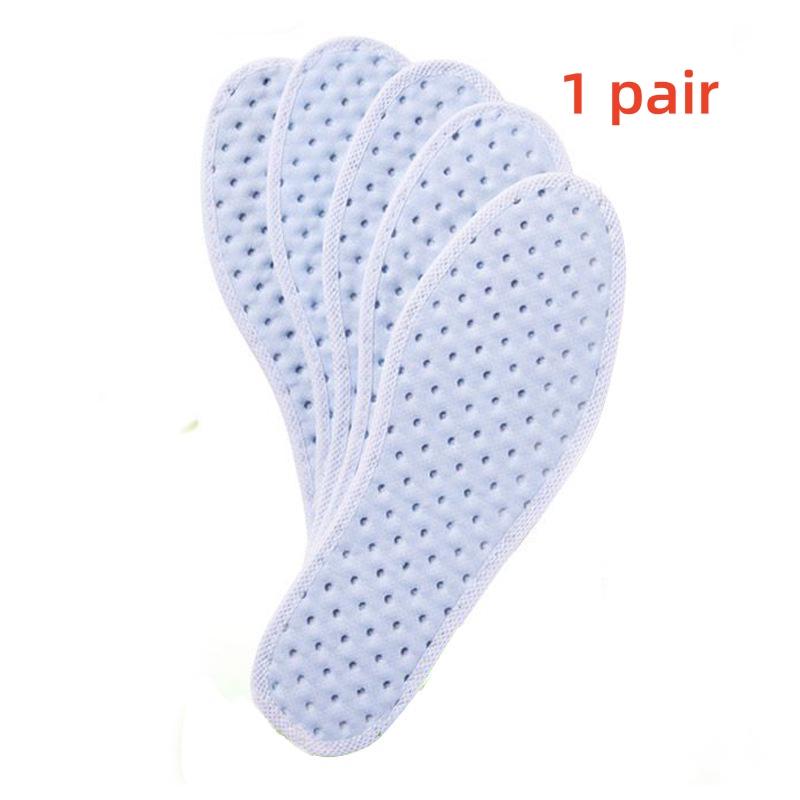 1/3pairs Wormwood Deodorant Soft Insoles: Breathable, Sweat-Absorbent, Herbal Comfort for Military Training & Summer Sports