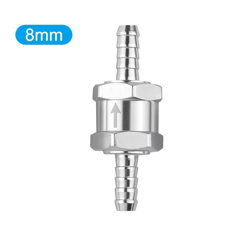 One-Way Non-Return Check Valve Aluminium Fuel Water Gas Air Vacuum Petrol Diesel 4 Size Valves 6/8/10/12Mm For Marine Automotive