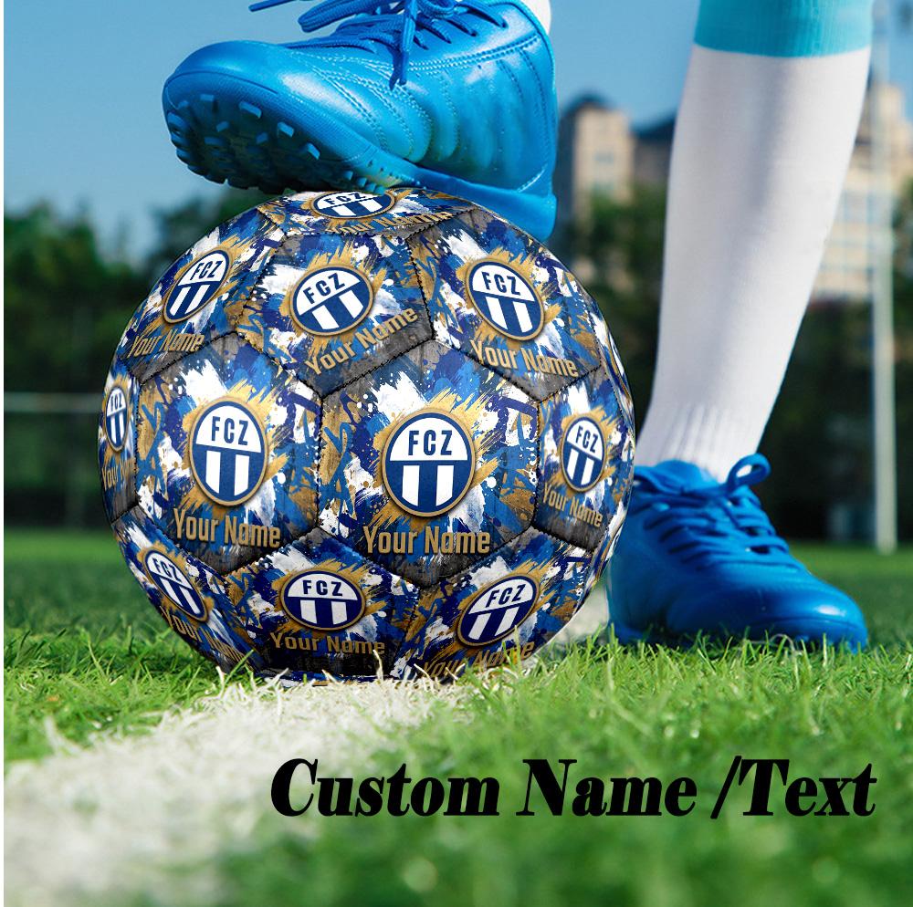 Size 5 Football Custom Name Text, Outdoor Training Soccer BallFC Zürich