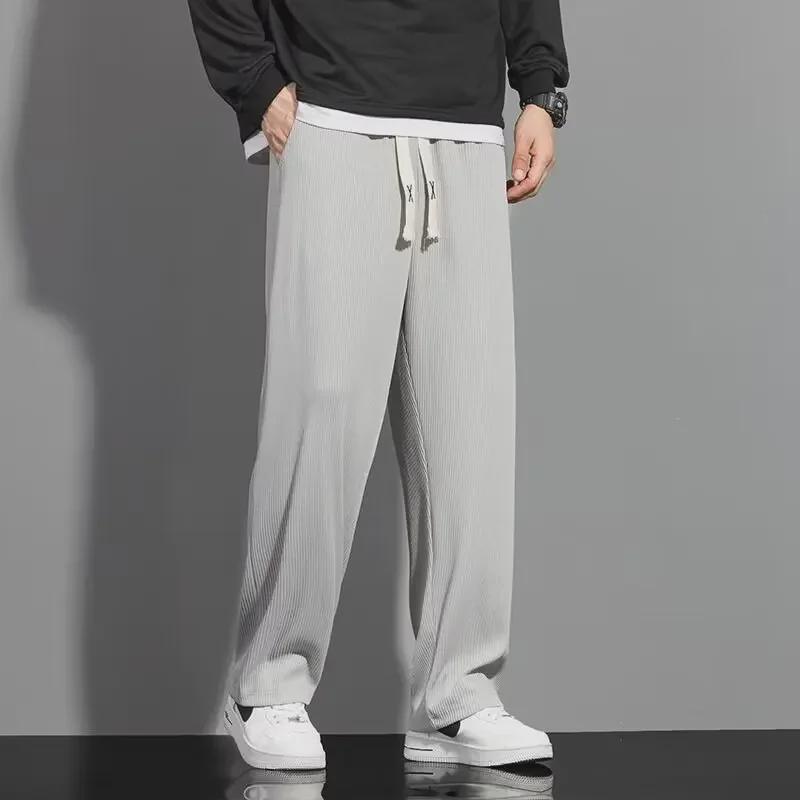 Men's Lightweight Quick-Dry Loose Fit Sports Pants for Spring and Autumn