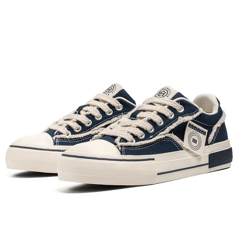 

Four seasons fashion trend outer wear low-top board shoes retro style student casual shoes Korean version men s canvas shoes 44