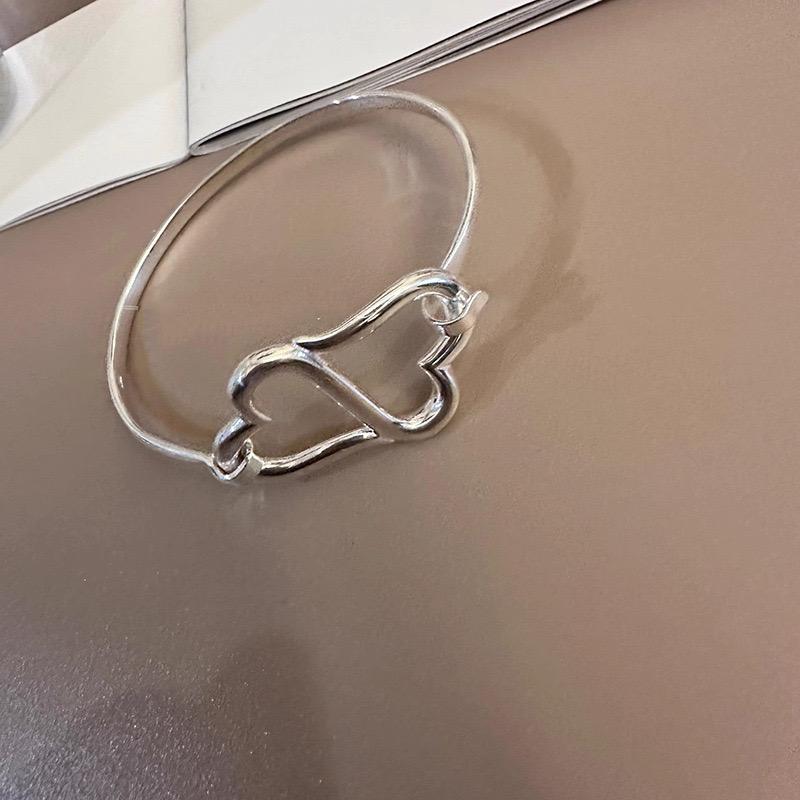 Xiaomi 100% Solid 925 Sterling Silver Bracelet for Women Men Vintage Handmade Shinning Heart Bracelet Birthday ChristmasGift