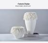Modern Minimalist 3D White Ceramic Vase: Elegant Living Room Decoration and High-End Flower Container