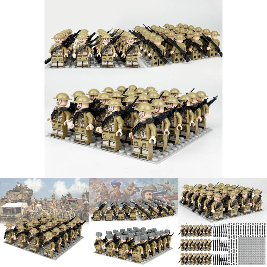 Small Particle Soldier Building Blocks Durable Abs Plastic Construction