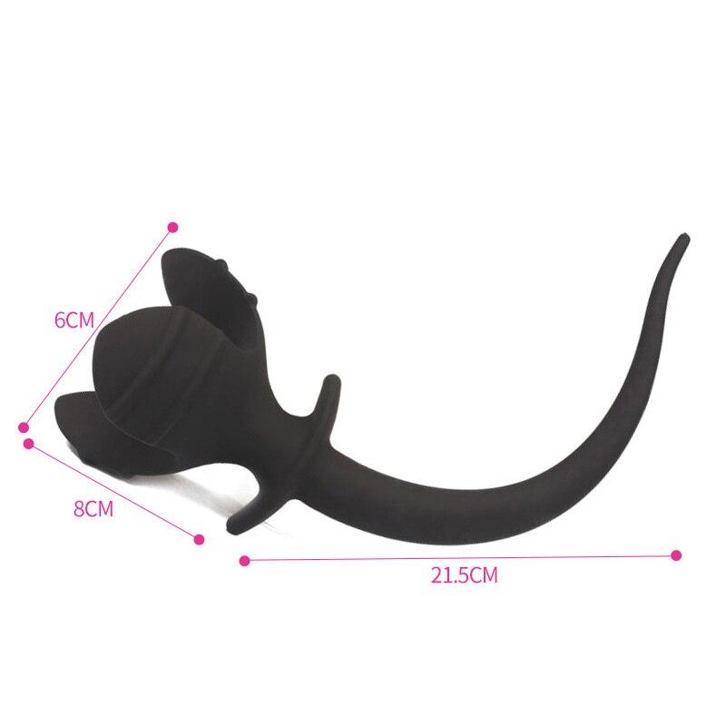 Tapón anal de silicona para la cola, masturbador para masaje de próstata, juguete sexual para adultos, fisting, esclavo gay, consolador grande