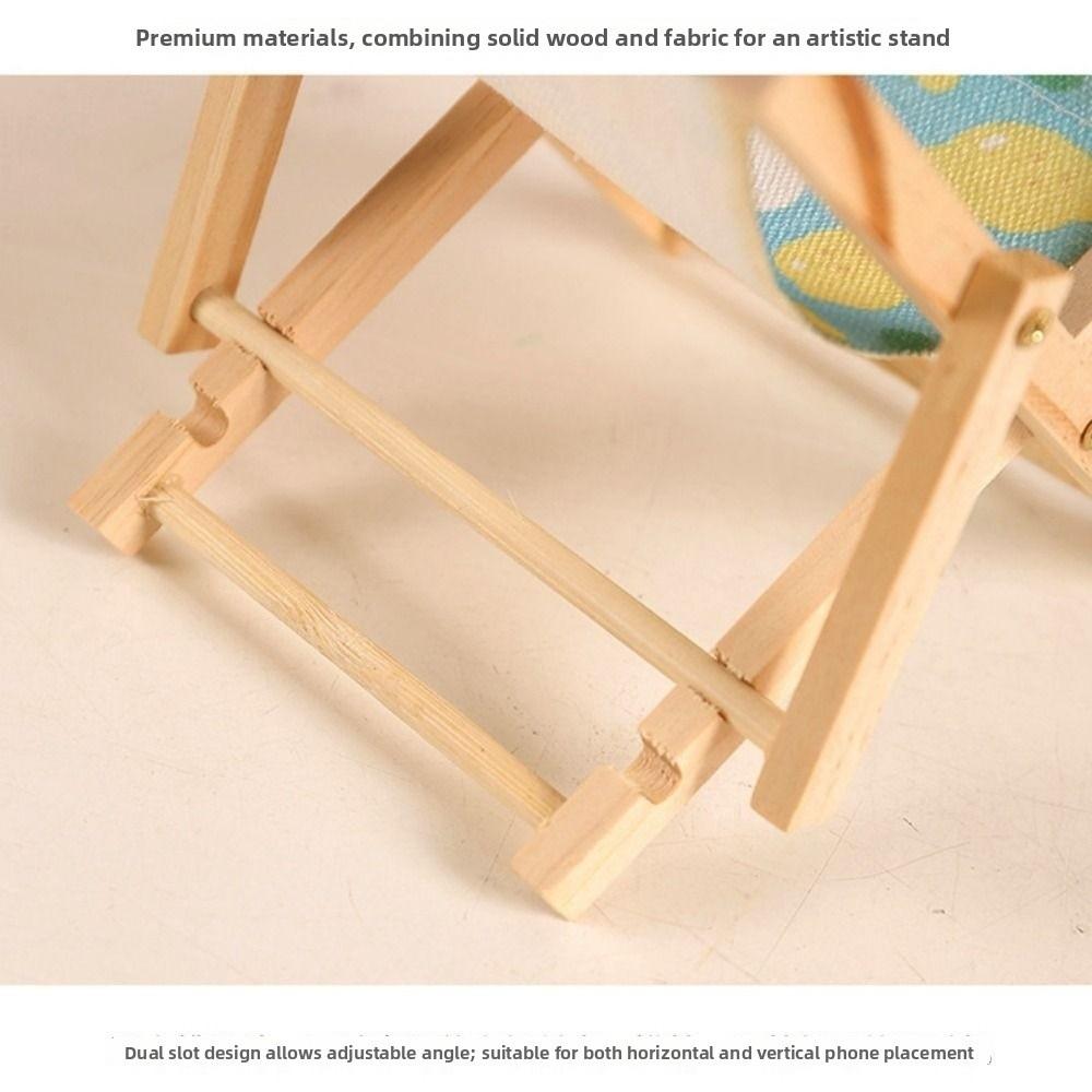 Mini 1/12 Dollhouse Chair Multicolors Summer Vacation Beach Chair  For OB11 Doll