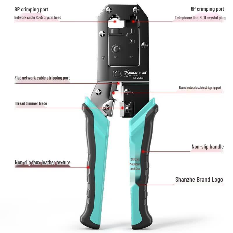 SAMZHE Network & Telephone Cable Crimping Tool