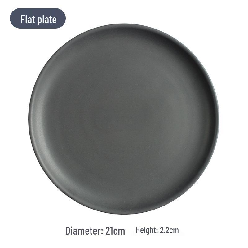 Nordic Ceramic Rice Bowl and Plate Set - Customizable LOGO Tableware