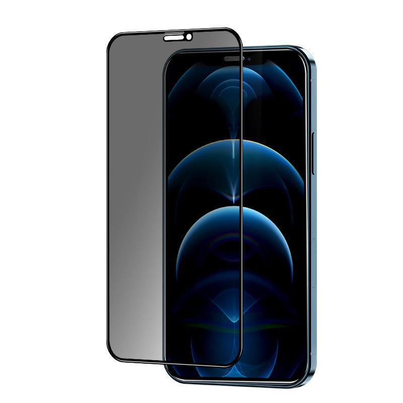 "Apple iPhone 11-16 Privacy Tempered Glass Screen Protector, Full Coverage for 13 Pro Max, 12, 14, 15."