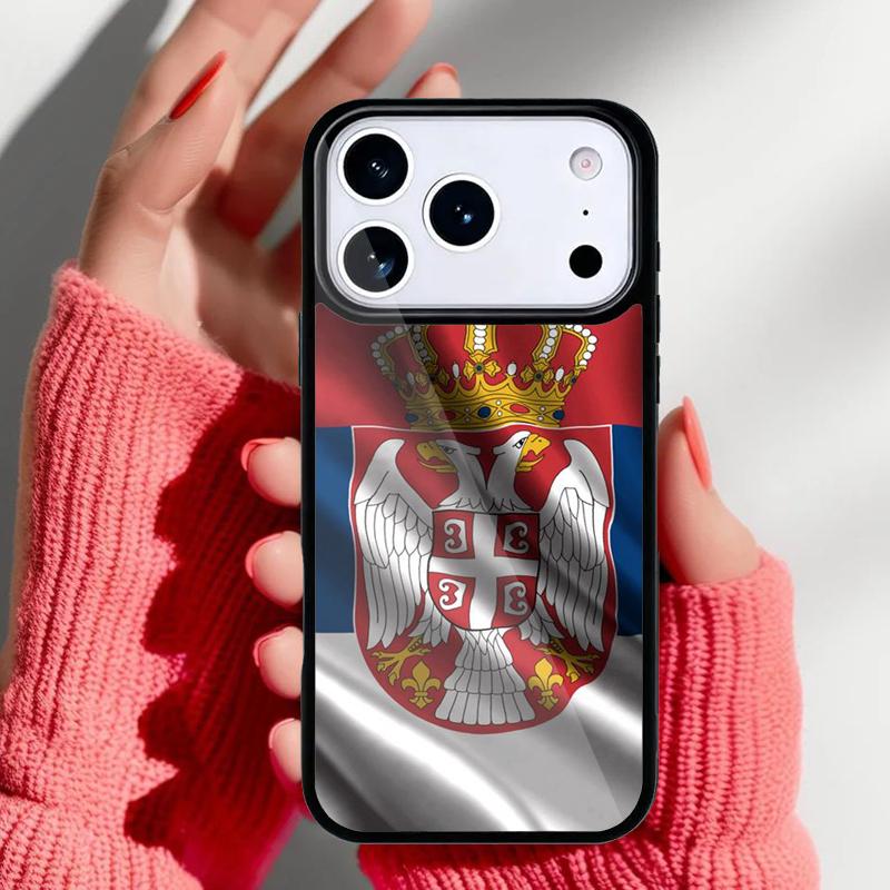 Serbia Flag Soft Phone Case for iPhone 17 Air 16e 15 14 13 Pro Max Back Cover for 12 11 Pro Coque