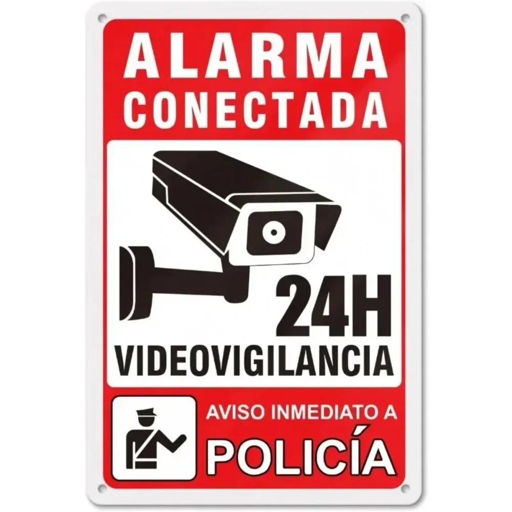 

Video Security Warning Sign 247 Metal Plaque for Outdoor Wall Home Hotel Decor 20x30cm