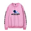 Women Men's Astro Bot Anime Print Hoodies Round Neck Hooded Sweatshirts Man Travel Pullover Male Top Streetwear Outdoor Tracksuit