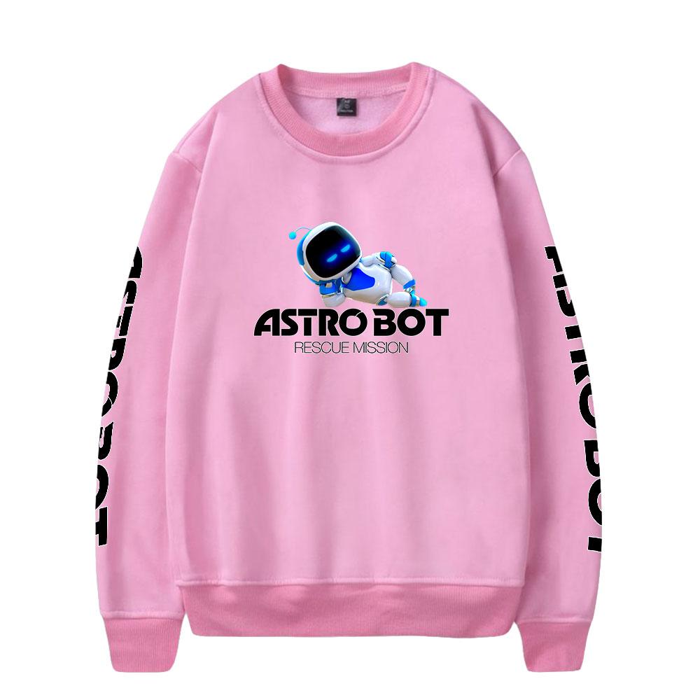 Women Men's Astro Bot Anime Print Hoodies Round Neck Hooded Sweatshirts Man Travel Pullover Male Top Streetwear Outdoor Tracksuit