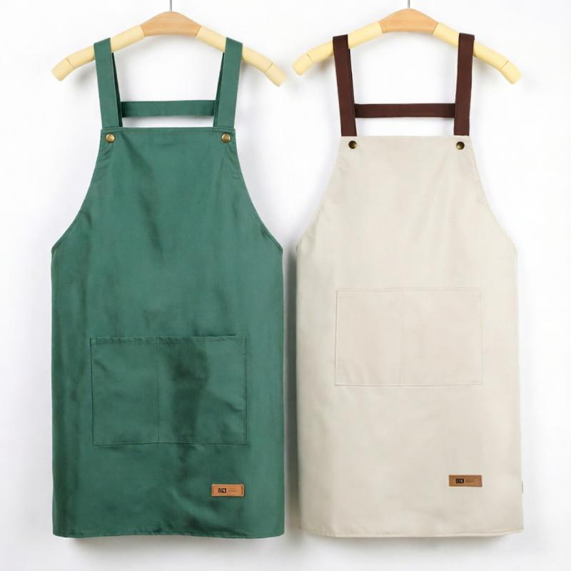 Kitchen Apron Waterproof Oil Proof Durable Unisex Work Apron for Home Cooking Restaurant BBQ Gift for Baking Enthusiasts