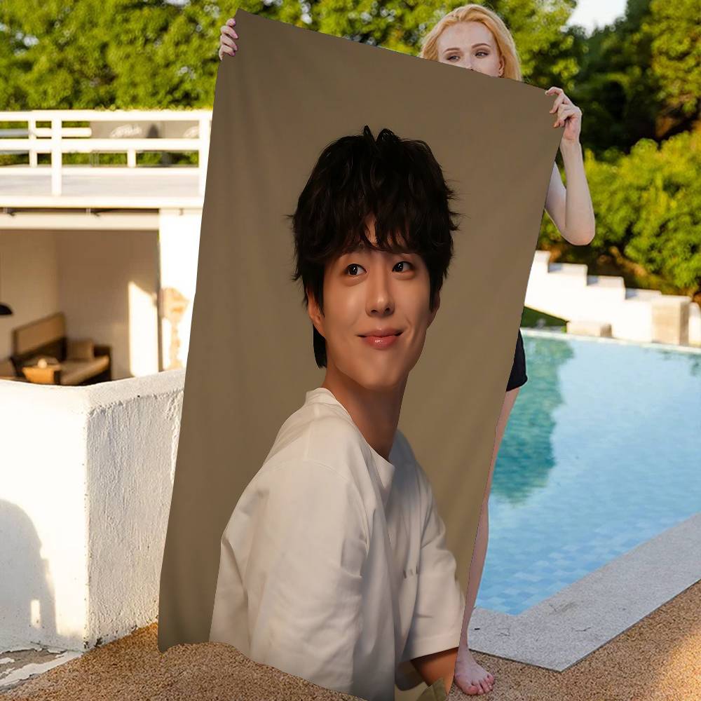 Classic Kpop Park Bo Gum Microfiber Blanket Quick Drying Beach Towels Oversized Printing Super Absorbent Pool Towel Blanket