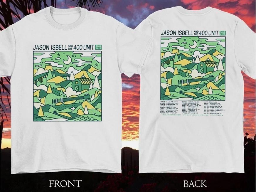

Hot Tour 2026 Jason Isbell And The 400 Unit Band 2 Sides S to 5XL Shirt ZL517 Unisex T-Shirt XXXL