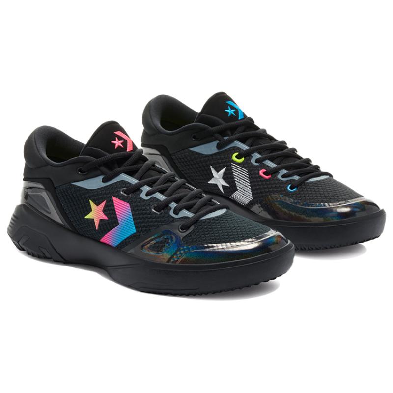 Converse G4 Fabric Low-Top Practical Basketball Shoes Unisex Black Color