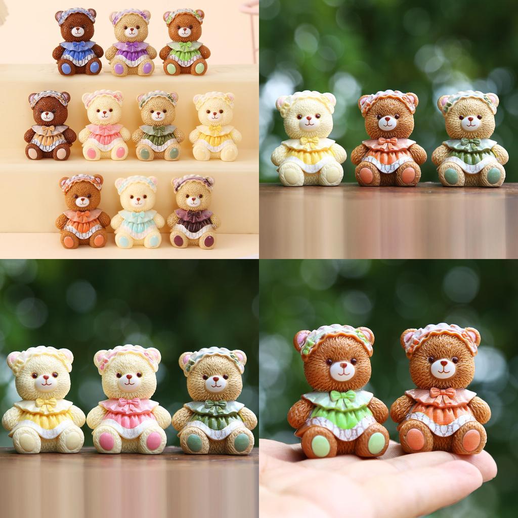 Pryskyřičný kreslený medvídek Minibearka Sběratelská hračka Pro děti a sběratele