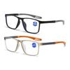 2PCS Reading EyeGlasses for Men TR90 Anti Blue Glasses Computer Reading Glasses with Grade +1.0 - +4.0