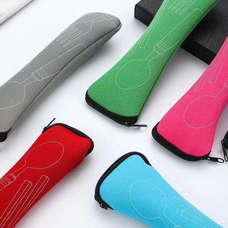 1PC Tableware Storage Cloth Bag Portable Fork Packaging Bag Outdoor Travel Picnic Camping Storage Bag Kitchen Gadgets