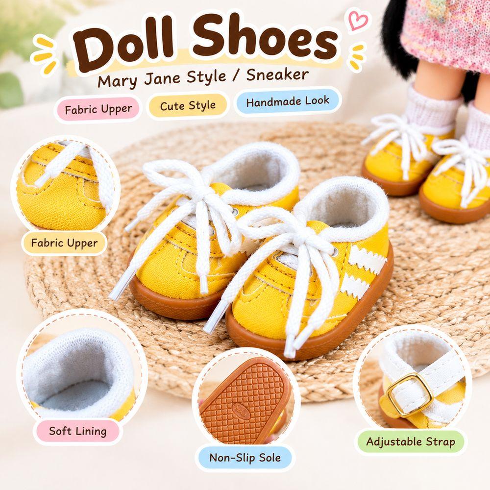 1Pair Cute Style Mini Doll Sneakers Lace Up Doll Footwear New Doll Shoes  For Potato Mia Doll