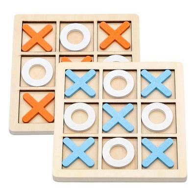 Xo Gioco da tavolo Giocattolo da tavolo in legno Interazione genitore-figlio Gioco per bambini Sviluppo intelligenza Puzzle Giocattolo da tavolo Scacchi Regali