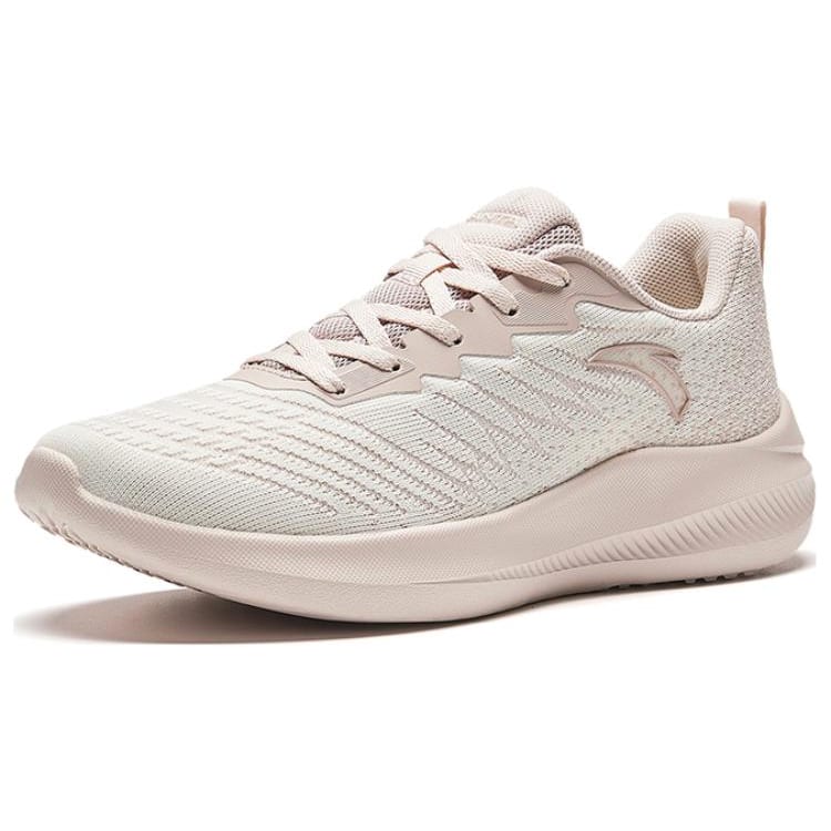 Anta Slip Resistant Abrasion Resistant Slip Resistant Abrasion Resistant Low top Running Shoes Women's White Pink 922335505-3