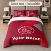 Custom Bedding Set Ajax Amsterdam Pattern, Print Name Text 1 Duvet Cover plus 2 Pillowcases Home Textile