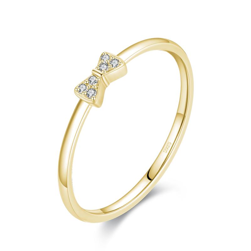 Modian 2021 Pravé Sterlingové Stříbro 925 Jednoduchý Čtvercový Čirý Zirkonový Přívěsek Zlatá Barva Prsteny Na Prsty Pro Ženy Svatba Zásnubní Šperky