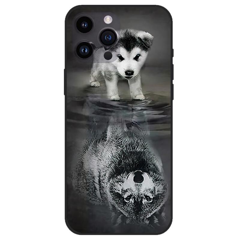 Cases For Apple iPhone15/15Pro/15Plus/15Max Unique Design Soft Silicone black Anti Drop Phone Cover For iPhone 15 Pro max