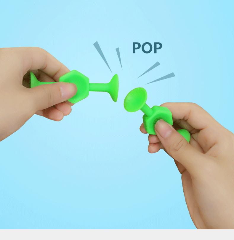 Multicolored Sucker Toys,Building Blocks Pop Suction Cup Toy,Construction Set,Parent-child Interactive Game,Gift for Kids