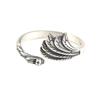 Simple Three-dimensional R Peacock Phoenix Ring Women's Living Mouth Distressed Jewelry