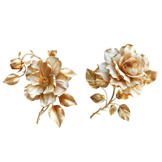 Pegatinas Florales para Inodoro Autoadhesivas para Pared de Baño DIY Extraíbles Impermeables Pegatina para Tapa de Asiento de Inodoro para Baño WC Decoración