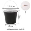 Disposable Round Plastic Food Takeout Container with Handle