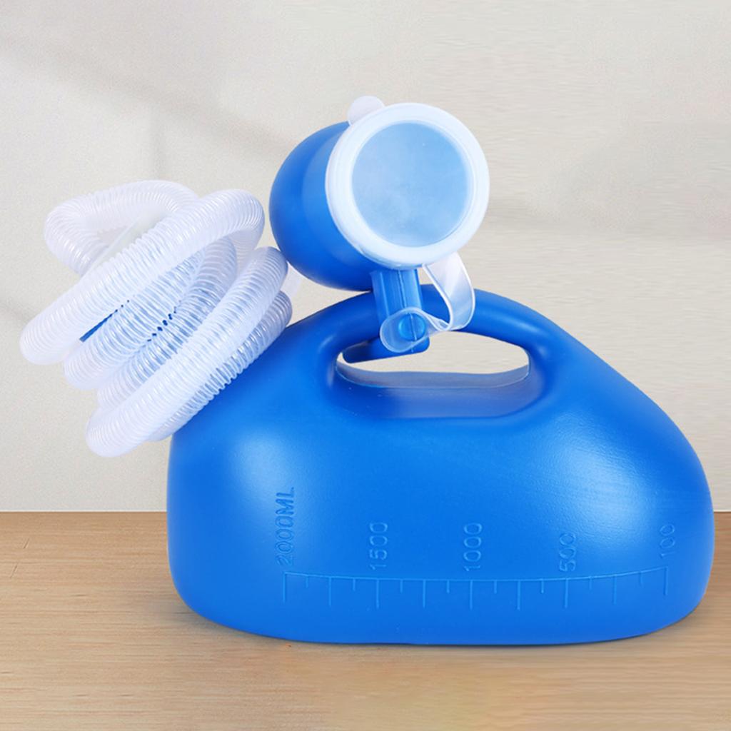2000ml Thick Male Urinal With Lid Outdoor Survival Tools Portable Pee Bottle For Men Travel Camping Hospital Home Use