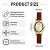 Women's Watch Leather Strap Waterproof Bracelet Roman Numerals Analog Display Antique Fashionable Quartz Casual Business Fashion Accessory -