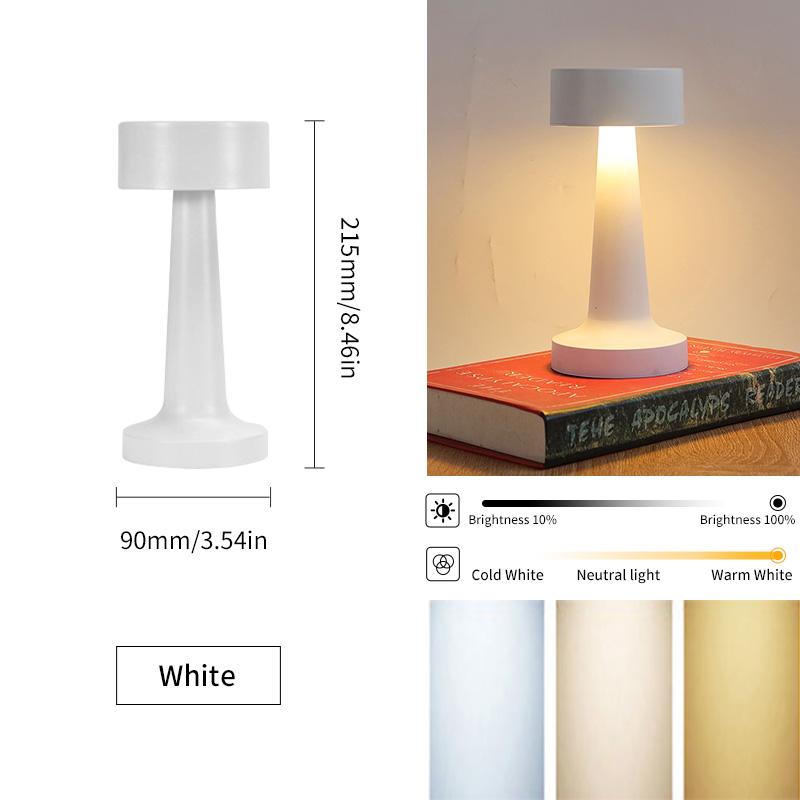 USB Rechargeable Touch Senso Lamp Room LED Bedside Decorative Table Lamp Restaurant Bar Desktop Mood Lighting Night Lights Decor