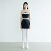 Leobyui Black Satin Skirt