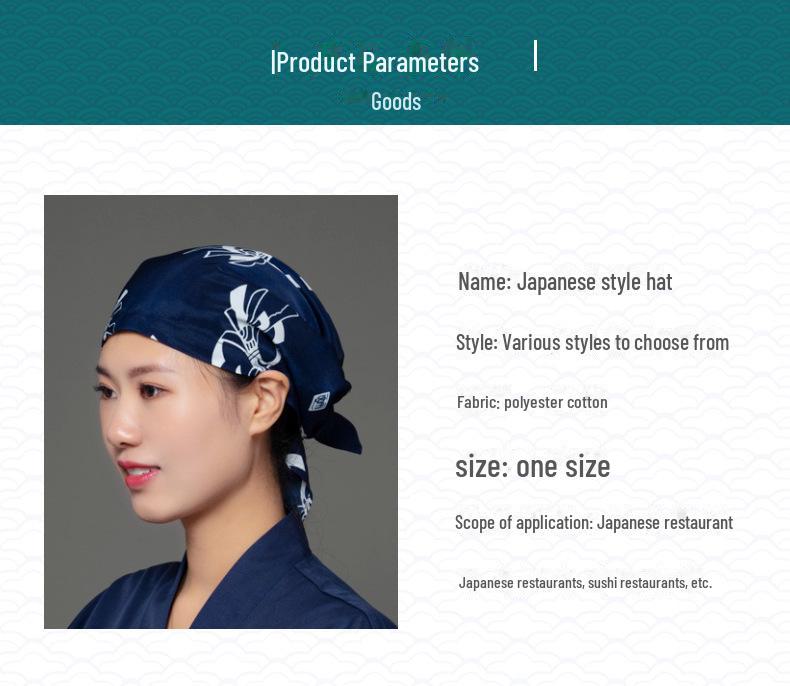 Japanese Cuisine Chef & Waiter Pirate Hat