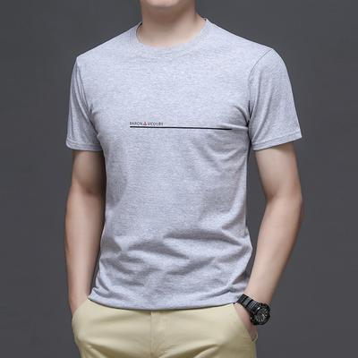 New Men's Short-Sleeved T-shirt Round Neck Pullover Summer Half Sleeve T-shirt Fashion T-shirt Men's Clothing