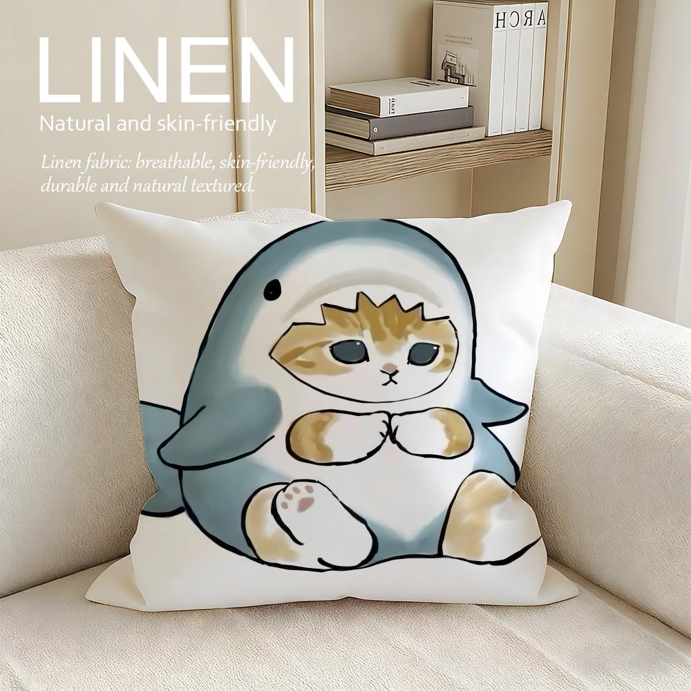 

Cute mofusand Cushion Cover Pillowcase Set Pcs x x Breathable Washable Sofa Cushion Cover 30X30cm