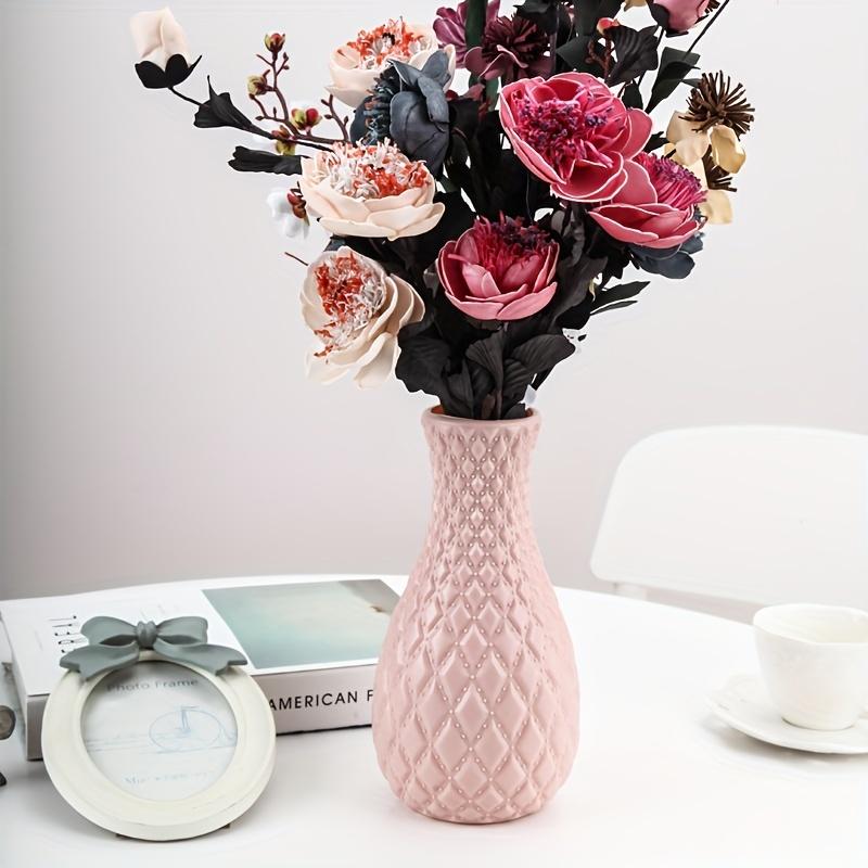 1 Stück Imitationskeramik-Kunststoffvase, geeignet für kreative Blumengesteckdekoration von Räumen, Hochzeiten und Szenen