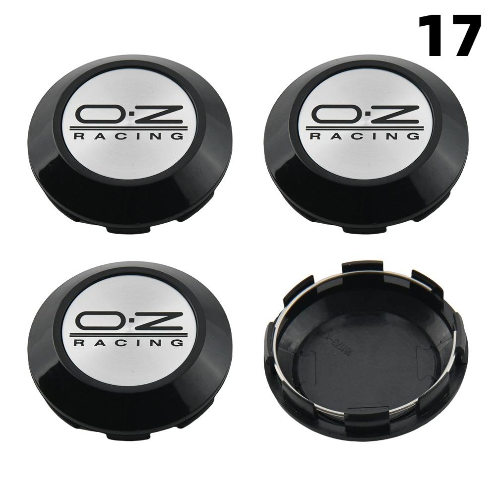 1 Juego/4 Piezas Diámetro Exterior 76MM / Diámetro Interior 72MM Tapa Para Llantas Tapacubos Centrales con Logo OZ Tapa de Rueda de Coche Deportivo Tapacubos