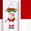 Christmas Porch Door Hanging Banner Christmas Paper Door Decorative Flags Xmas Welcome Sign For  Year Porch Door Banner