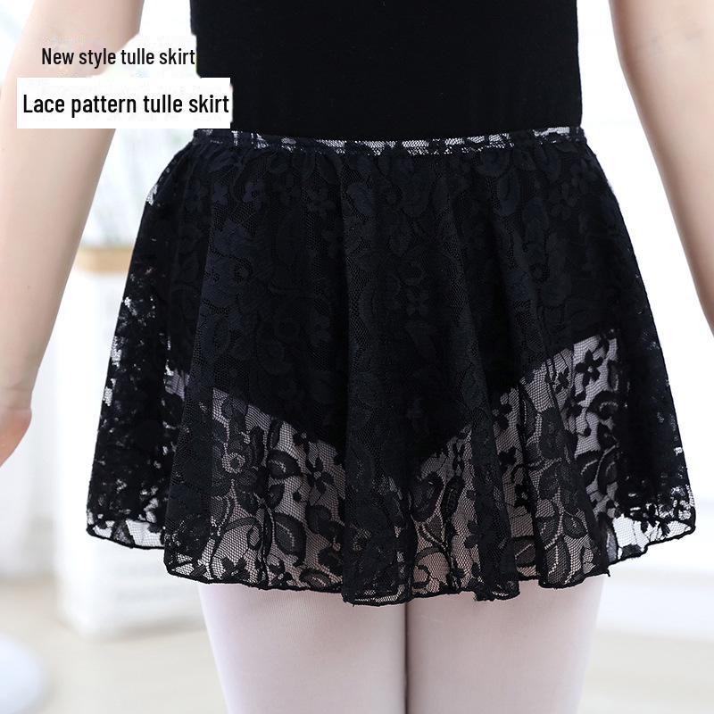 

Детская кружевная юбка для балета и латиноамериканских танцев Large 135-160 чёрный