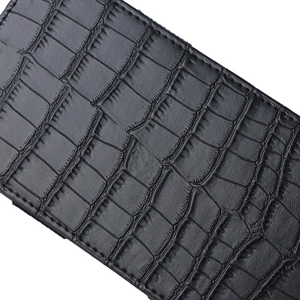 PU Wallet Crocodile Pattern Id Bank Credit Card Holder Protector Case Portable Travel Men'S Banknote Organiser Passport Cover